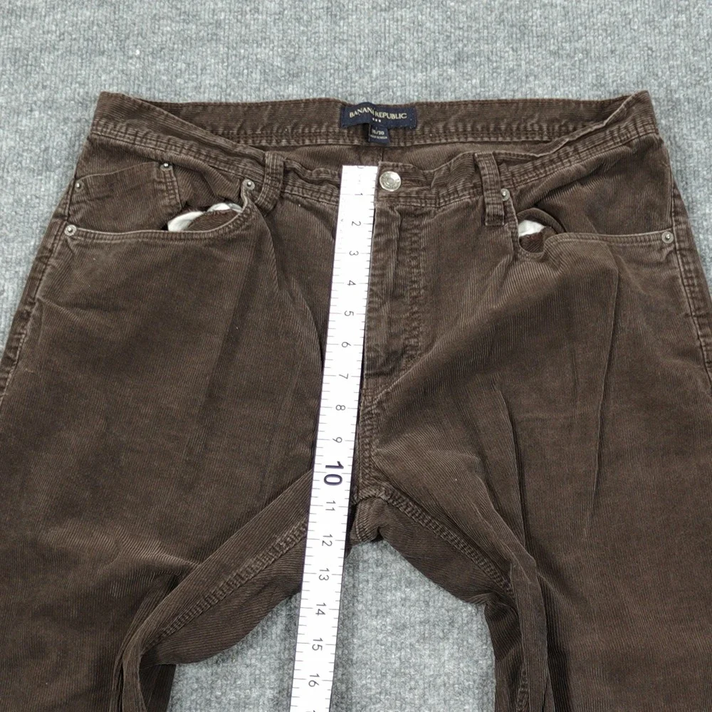 Banana Republic Corduroy Pants Mens 36x30 Brown Straight‎ Leg 100% Cotton Casual